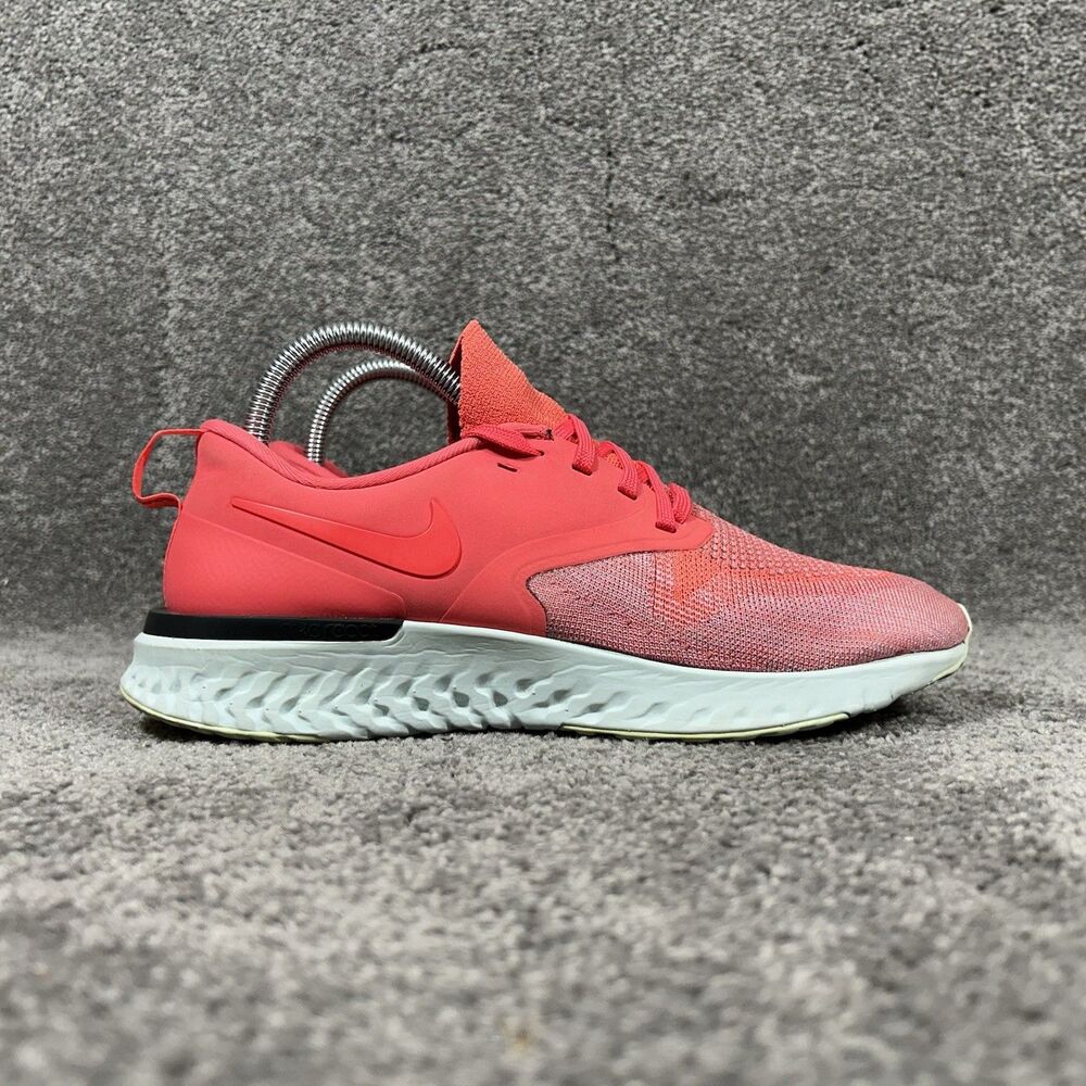 Nike Odyssey React 2 Flyknit AH1016-800 Women’s Size 9 Ember Glow Running Shoes